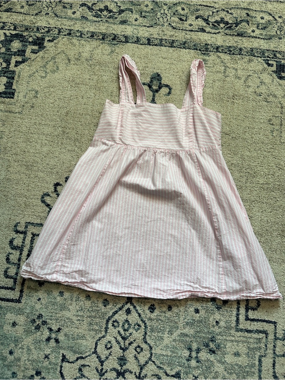 Draper James Pink Striped Tank Dress Top